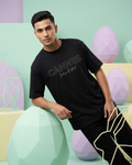 Cannes Minimal Typography T-Shirt for Men  | Premium Cotton Regular Fit Black Tee | Everyday Aesthetic Streetwear